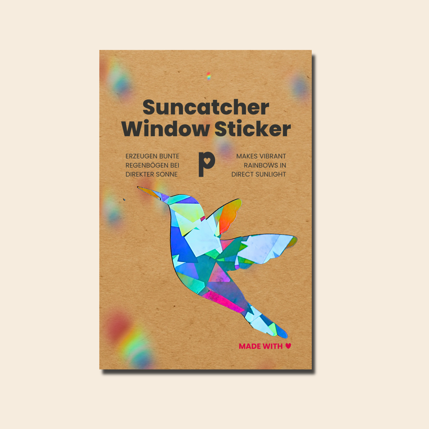 Suncatcher Fenstersticker Kolibri