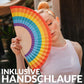 Damen Fächer 'Regenbogen' multicolor
