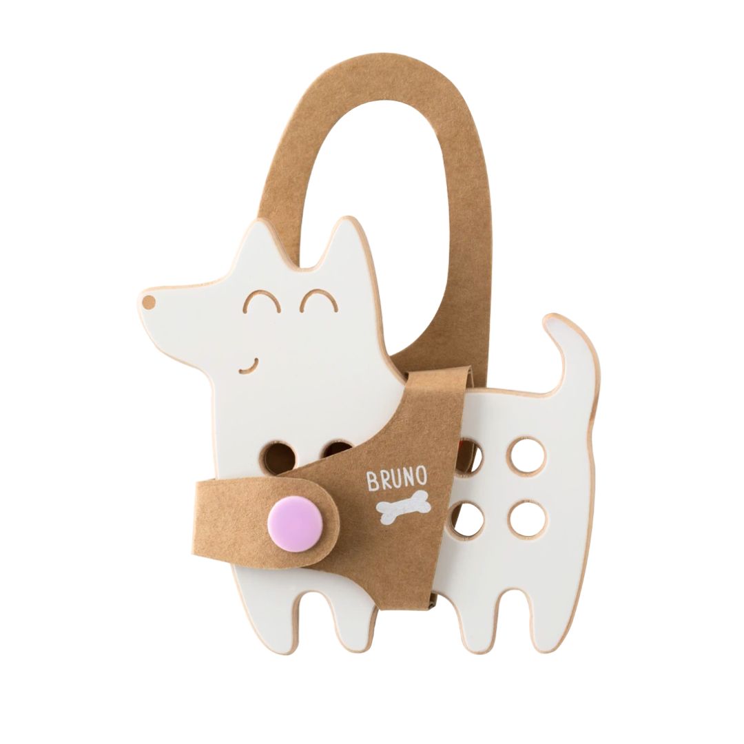 Kleines Schnürspielzeug aus Holz 'Bruno'