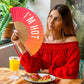 Damen Fächer 'I'M HOT' mit Farbverlauf rot/orange