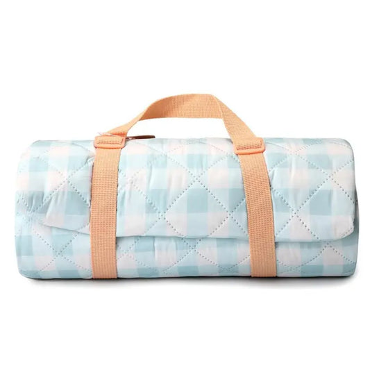 Picknickdecke Streifendesign blau kariert