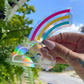 Glücklicher Wolkenfenster-Sonnenfänger | Regenbogenmacher-Zubehör