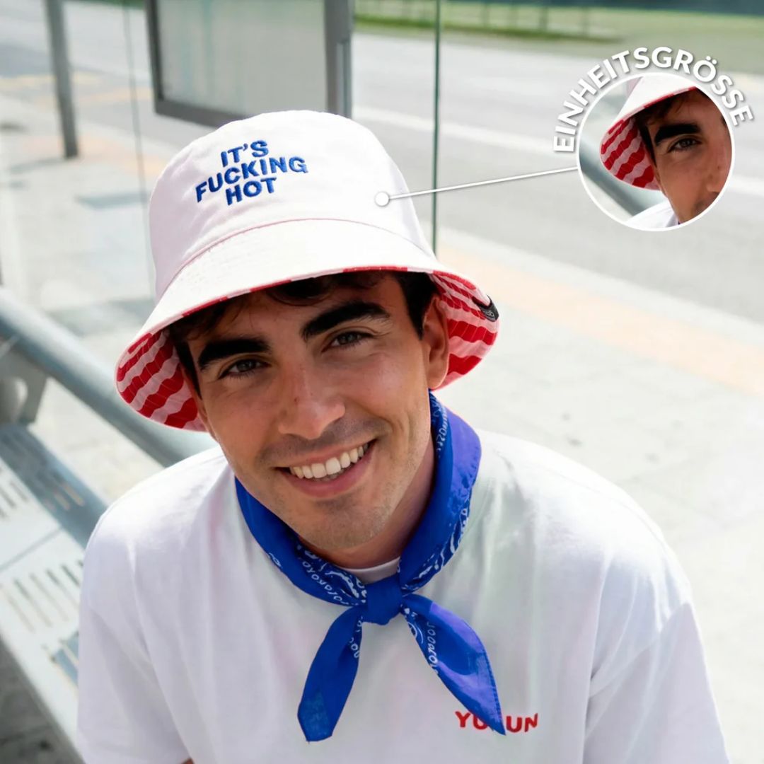 Fischer Wende Hut „It’s fucking hot“