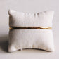 Flaches Damen Armband gestreift gold