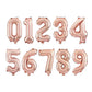 Folienballon 'Zum Geburtstag' rosegold