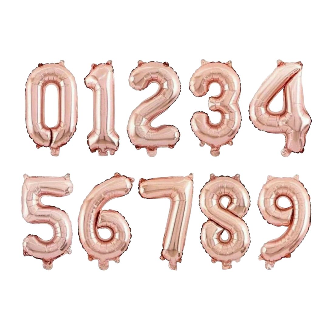 Folienballon 'Zum Geburtstag' rosegold