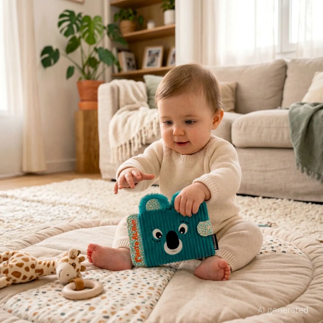 Fotoalbum aus Cord braun 'BERLINGOS DER KOALA'