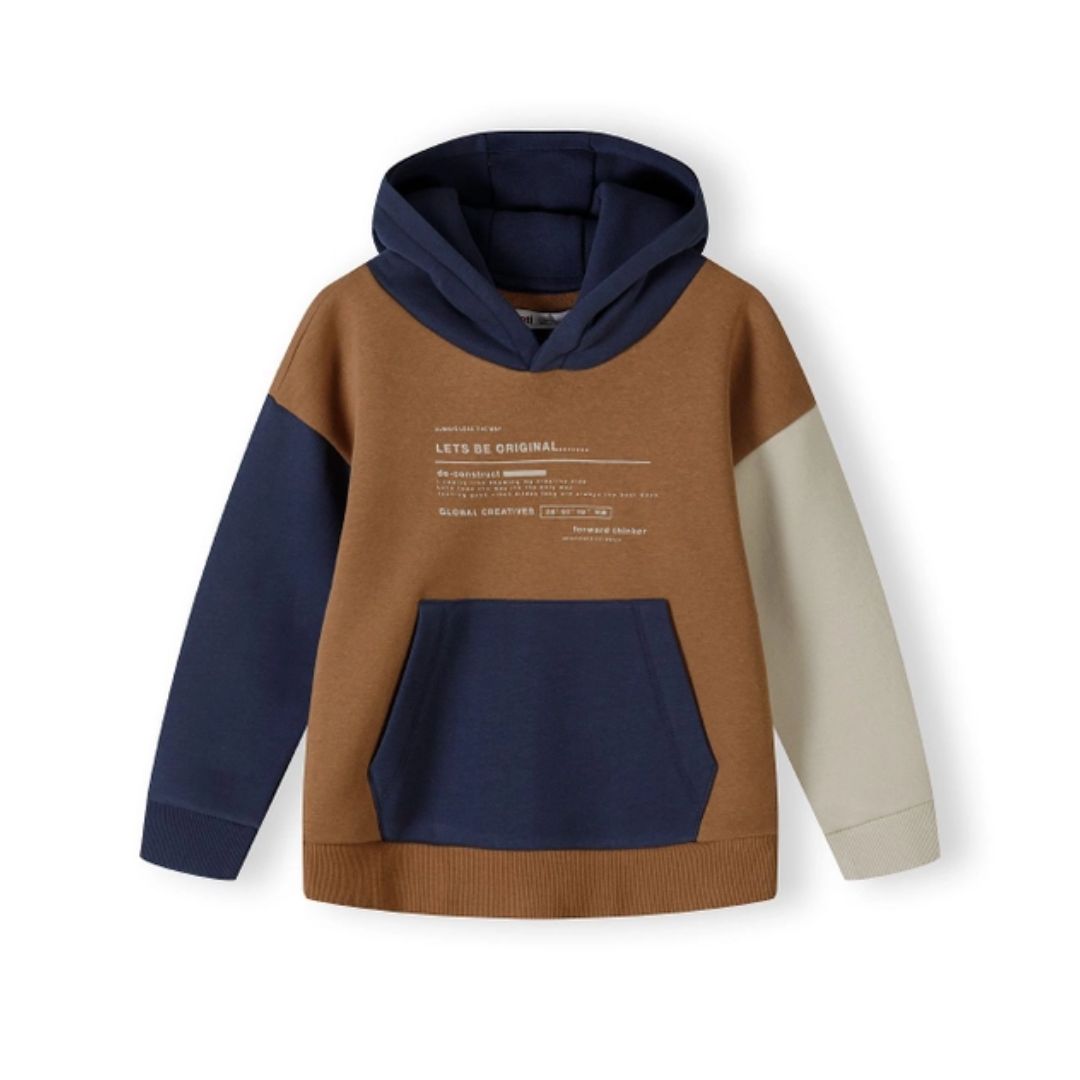 Kapuzensweatshirt mit Farbblock-Design