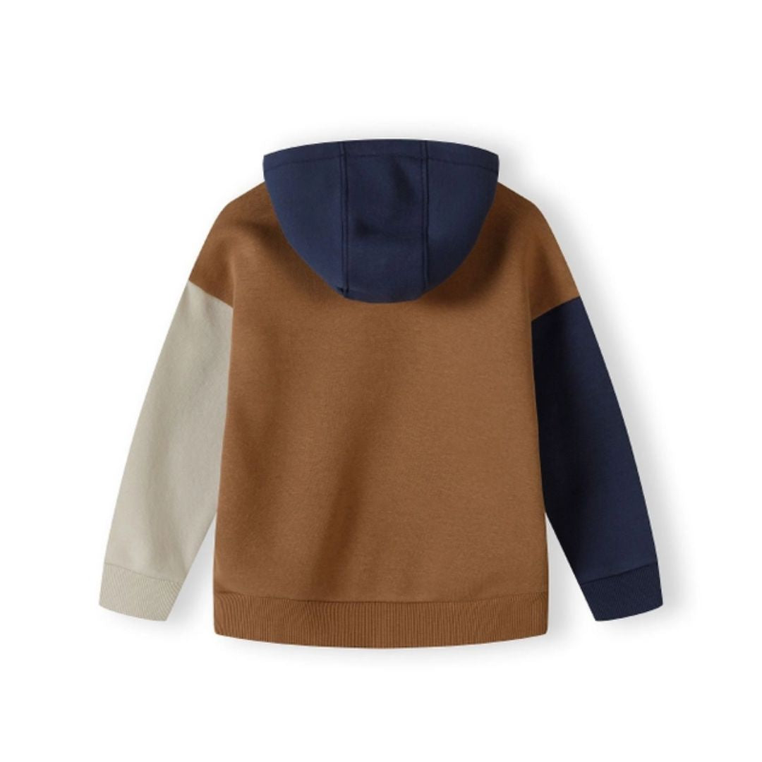 Kapuzensweatshirt mit Farbblock-Design