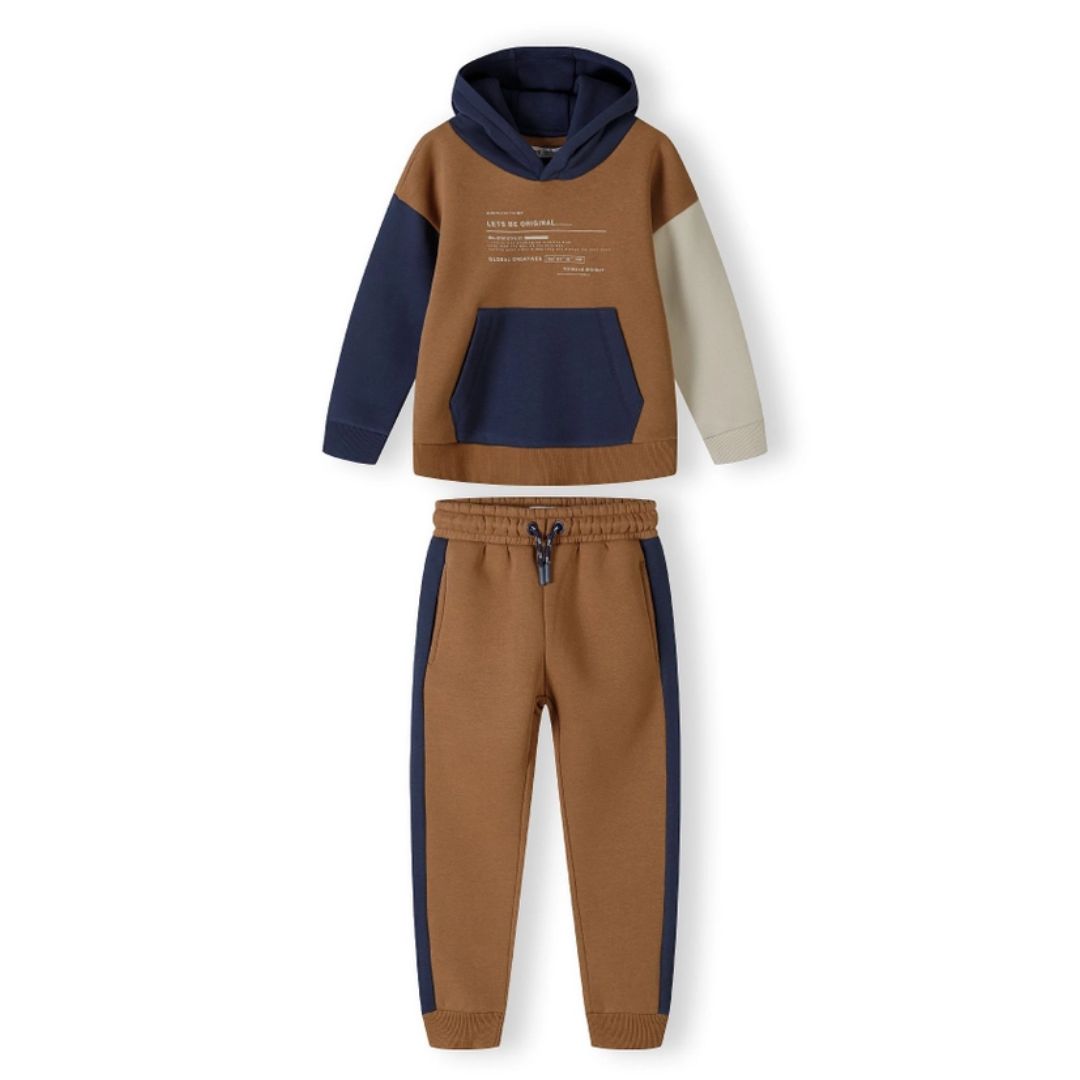 Kapuzensweatshirt mit Farbblock-Design