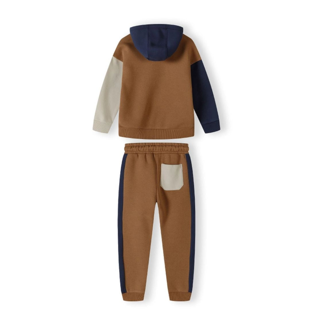 Kapuzensweatshirt mit Farbblock-Design