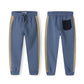 Kapuzensweatshirt mit Farbblock-Design blau