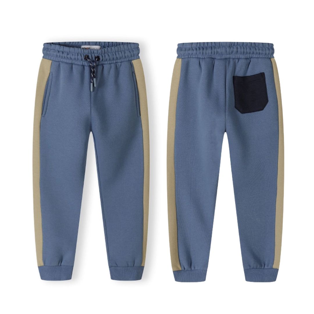 Kapuzensweatshirt mit Farbblock-Design blau