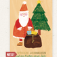 Postkarte Kind Mind 'Fröhliche Weihnachten und ein frohes neues Jahr'