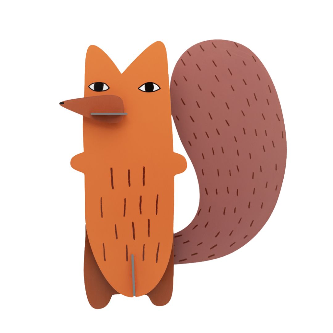 Studio Roof | Wall Art Fuchs 'Cyril Squirrel Fox'