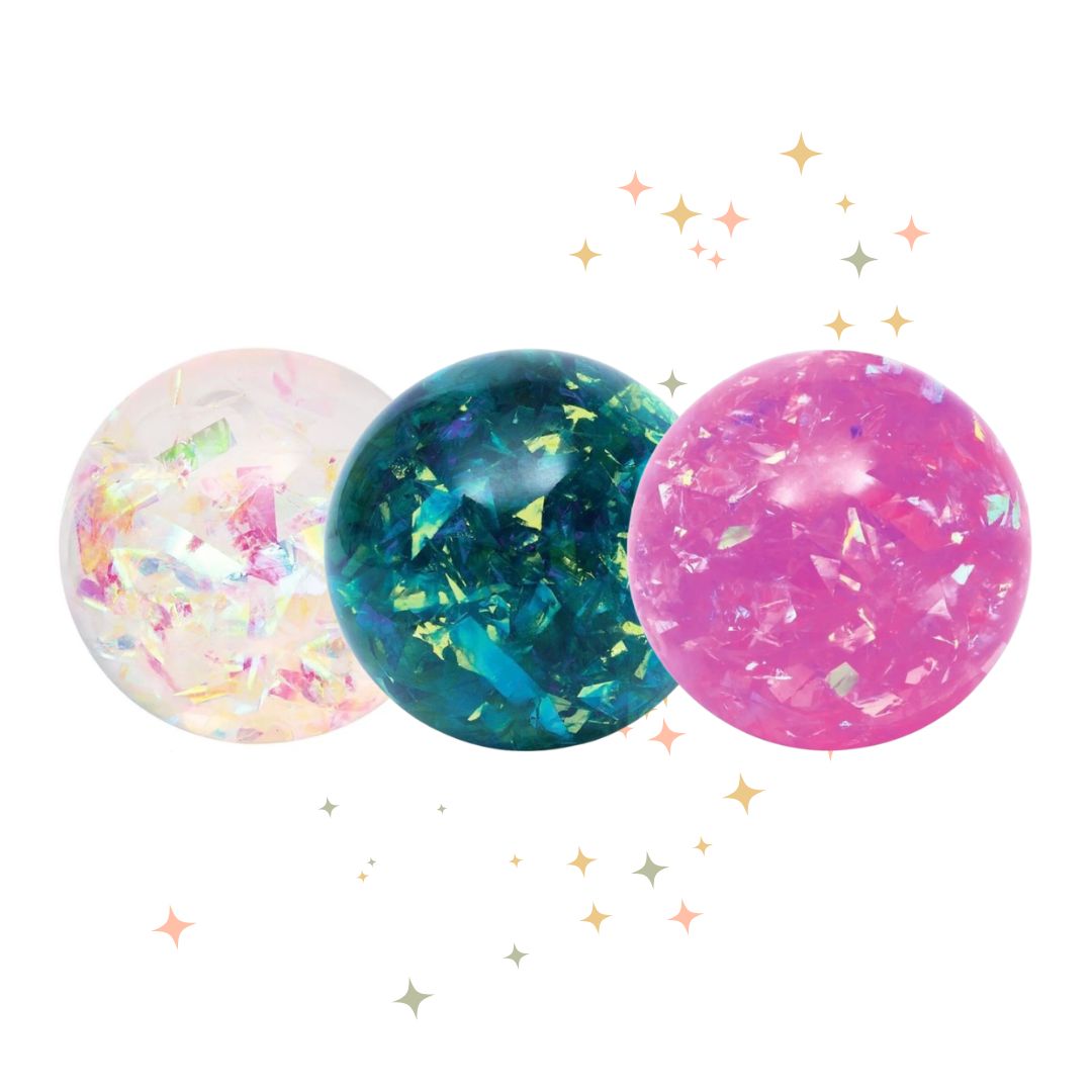 Funkelnder Flimmerflummi 'Sternenglitter' Ø 6.6 cm