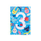 Geburtstagskarte 'Nummer 3'