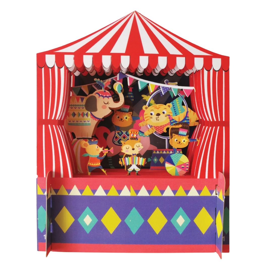 Pop-Up-Karte für Kinder 'Zirkus'