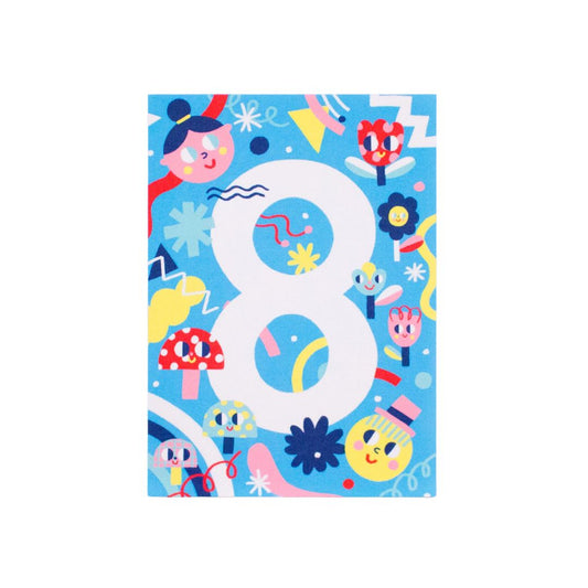 Geburtstagskarte 'Nummer 8'