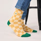 Gekämmte Baumwollsocken mit Karomuster 'Melbourne'