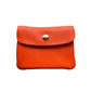 Damen Geldbörse aus Leder klein orange