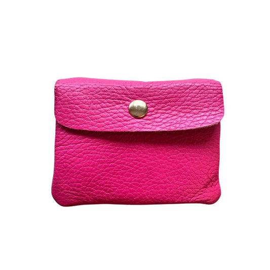 Damen Geldbörse aus Leder klein pink