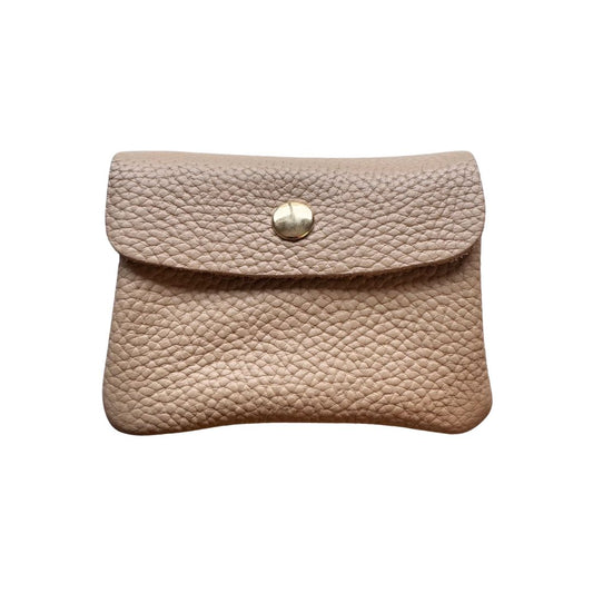 Damen Geldbörse aus Leder klein taupe