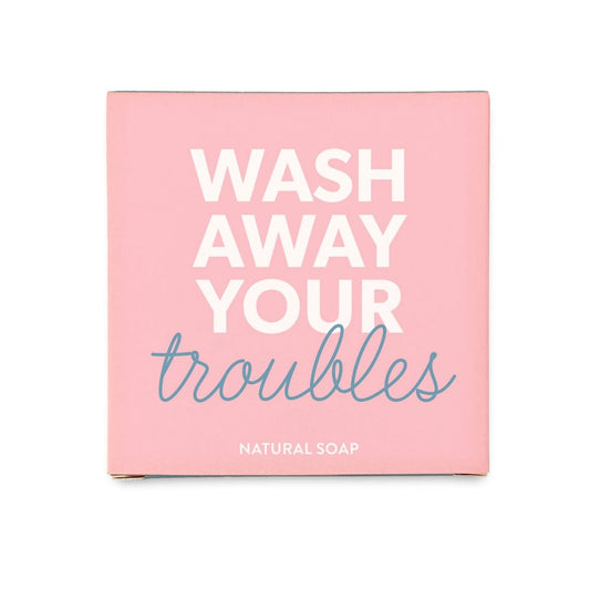Geschenkseife 'Wash away your troubles'
