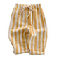 Gestreifte Loose Pants 'Sunny' mustard