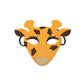 Hochwertige Filzmaske Giraffe