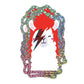 Glitzer-Sticker | Aufkleber 'David Bowie Ziggy Stardust Lama'