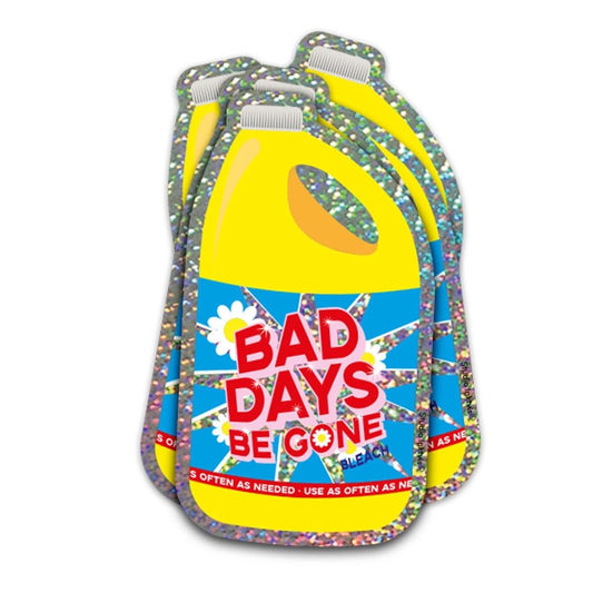 Glitzer-Sticker | Aufkleber 'Bad Days Be Gone'
