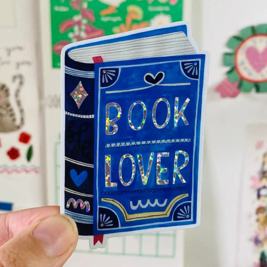 Glitzeraufkleber 'BOOK LOVER'