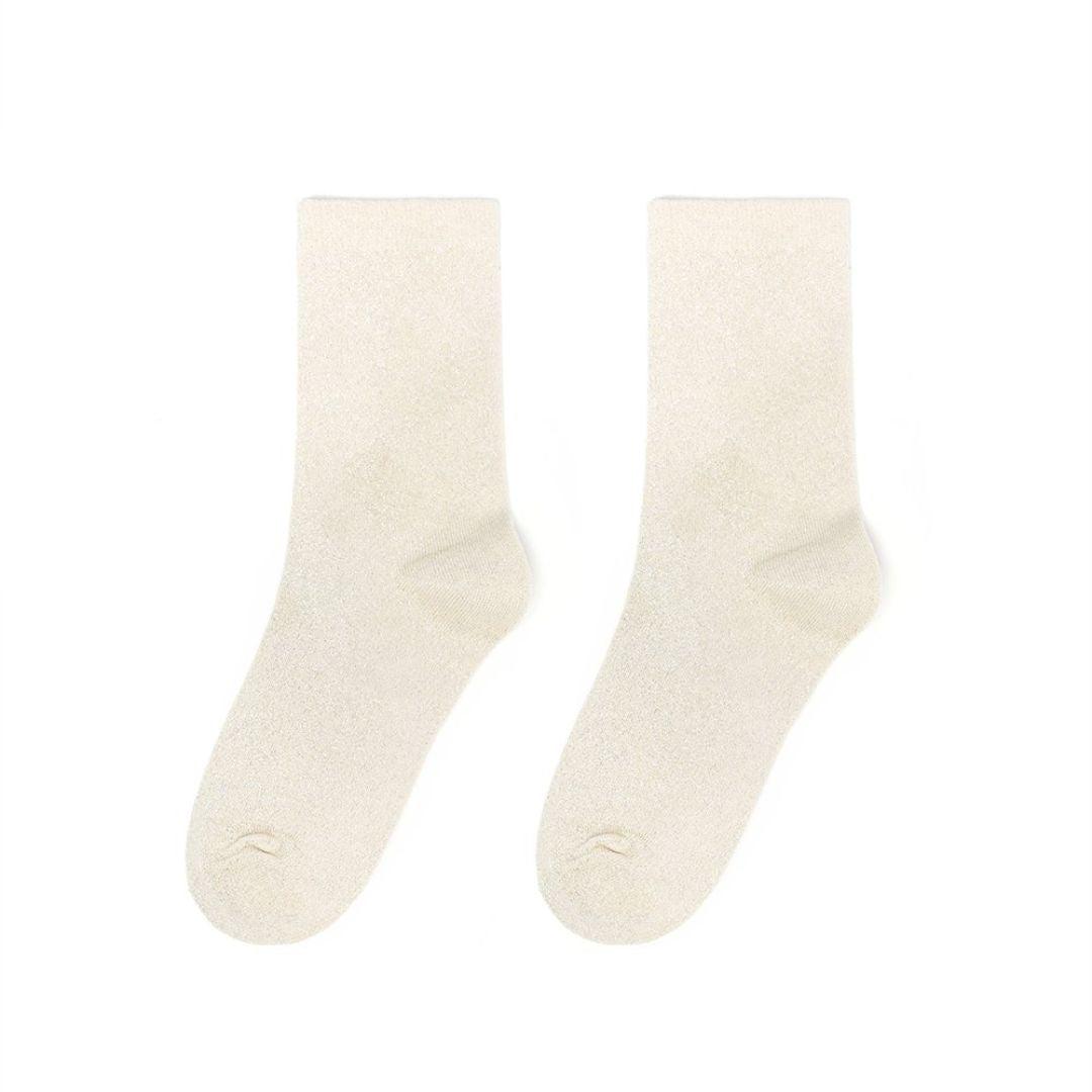 Glitzersocken aus Baumwolle 'Shine Bright' grey/rosa/champagner