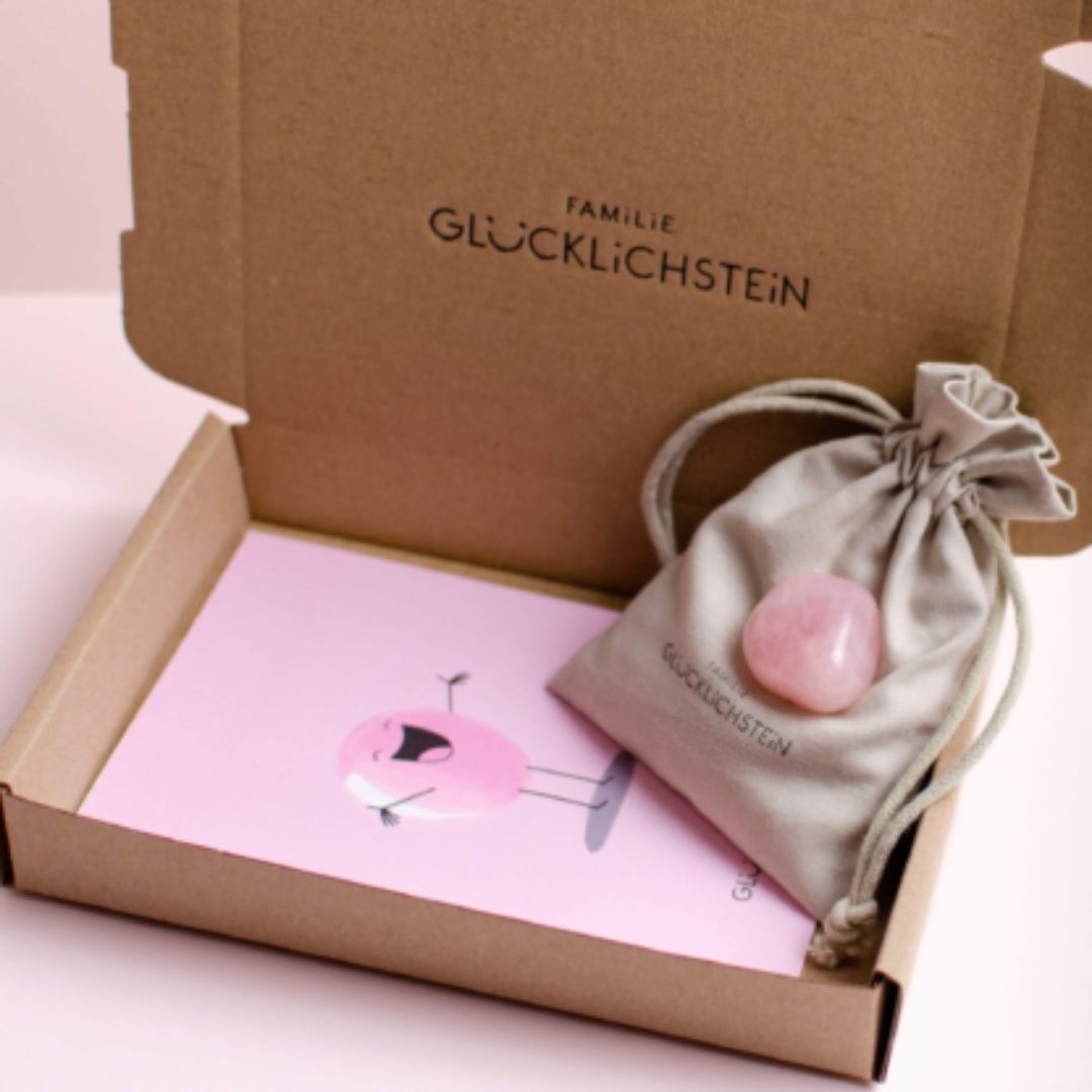 Glücklichstein Rosenquarz *(Selbst) Liebe*