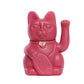 Luckycat Chinesische Glückskatze rot violett - Good Luck & Creativity