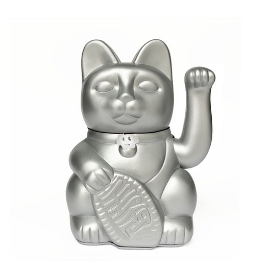 Luckycat Chinesische Glückskatze silber - Good Luck In Business