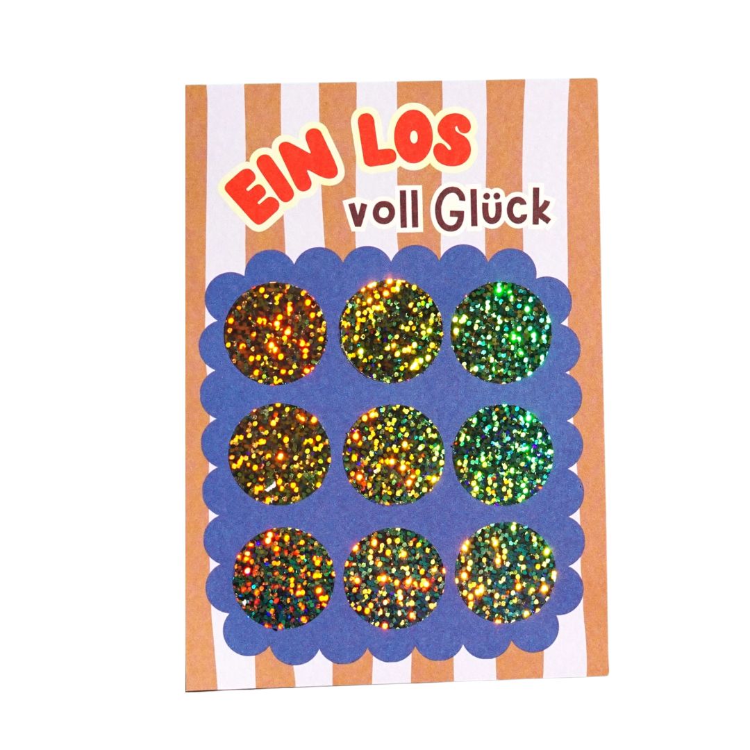 DIY Glückslos Rubbelkarte DIN A6