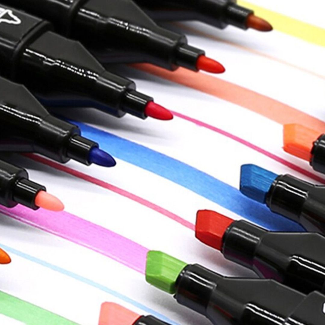 10 Grafikmarker und 1 Manga-Feinmarker