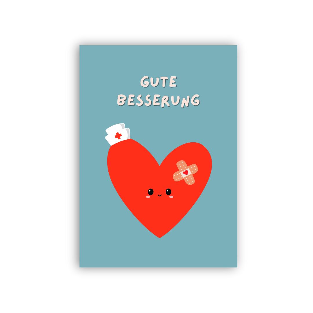 Postkarte 'Gute Besserung'