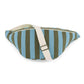 Gürteltasche mit Streifen oliven/blau