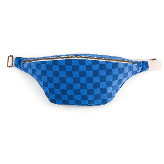 Karierte Gürteltasche Griechisch-blau/marineblau