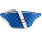 Karierte Gürteltasche Griechisch-blau/marineblau