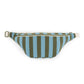 Gürteltasche mit Streifen oliven/blau