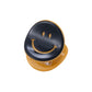 Haarclip 'Smiley' pastell schwarz/senfgelb