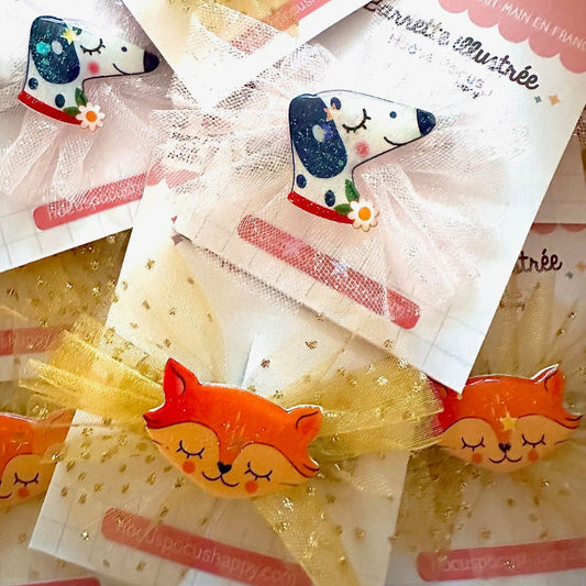 Haarspange für Kinder 'Fuchs & Tüll'