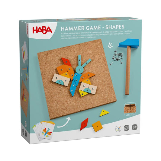 Hammer-Nagelspiel für Kinder 'Geo-Formen'