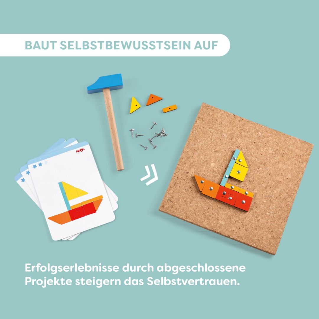 Hammer-Nagelspiel für Kinder 'Geo-Formen'