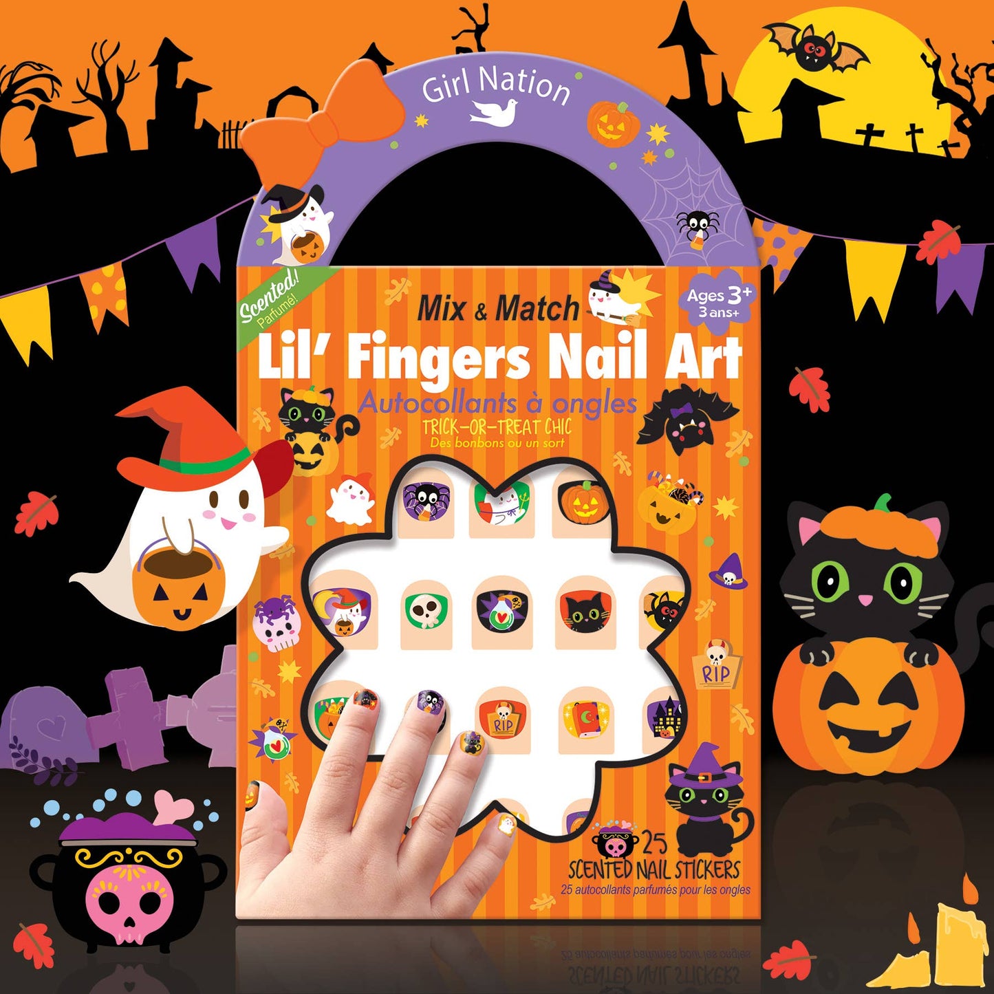 Halloween-Nagelaufkleber 'Lil' Fingers Nail Art'