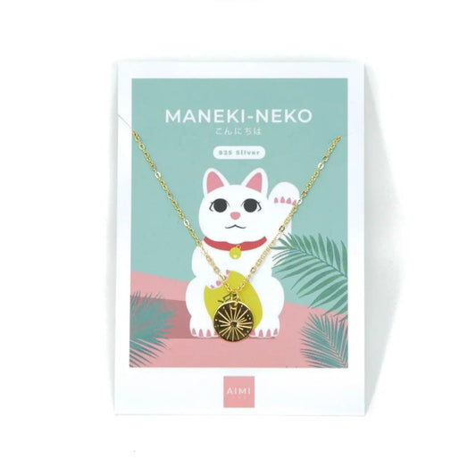 Damen Halskette 'Maneki-Neko' gold